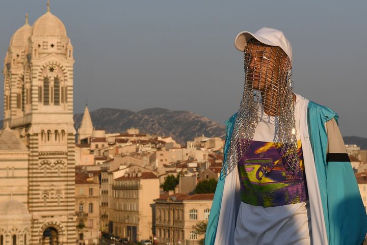 Défilé Koché au Festival Open My Med à Marseille, juin 2018
 (BORIS HORVAT / AFP)