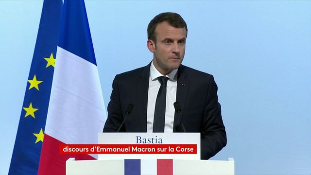 Emmanuel Macron est "favorable à ce que la Corse soit mentionnée dans la Constitution"