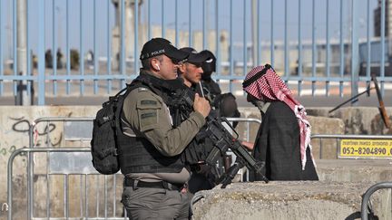 Un checkpoint contrôlé par l'armée israélienne en avril 2022 (ABBAS MOMANI / AFP)