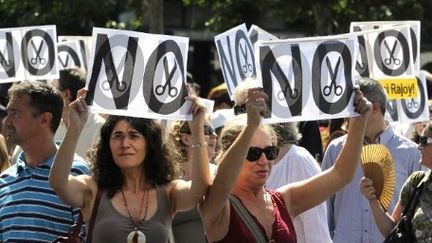 Manifestation à Madrid contre la politique d'autérité (AFP)