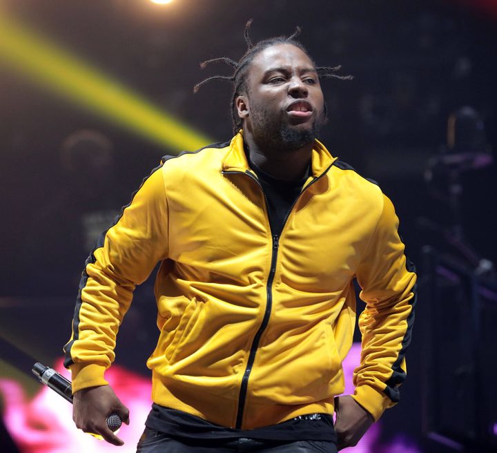 Young Dirty Bastard, le fils de Ol'Dirty Bastard, rappeur du Wu-Tang Clan, le 10 mai 2019 sur scène à Wembley (Londres) dans le cadre du Gods of Rap Tour. (JAMES SHAW/REX/SIPA / SHUTTERSTOCK)