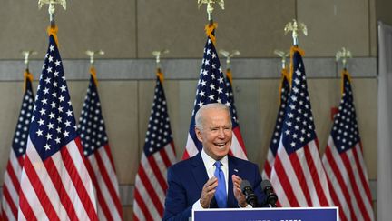 Le candidat démocrate à l'élection présidentielle, Joe Biden, le 20 septembre 2020 à Philadelphie (Etats-Unis). (ROBERTO SCHMIDT / AFP)