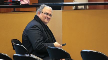 Le député de Haute-Corse Paul Giacobbi&nbsp;a été condamné pour détournement de fonds publics. Ici, le 1er décembre 2016 à au tribunal de Bastia. (PASCAL POCHARD-CASABIANCA / AFP)