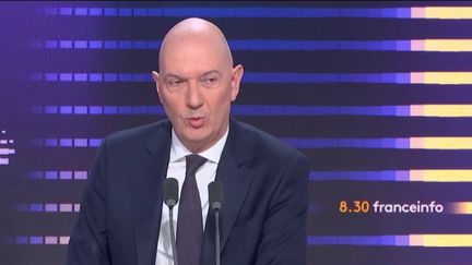 Roland Lescure, ministre délégué à l'Industrie,, le 27 mars 2024 sur franceinfo. (FRANCEINFO / RADIO FRANCE)