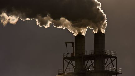 Des fumées polluantes s'échappent de cheminées d'une industrie.
 (JEAN-LUC FL?MAL / MAXPPP)