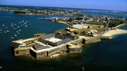 Vue a&eacute;rienne de la rade de Lorient. (MAXPPP)