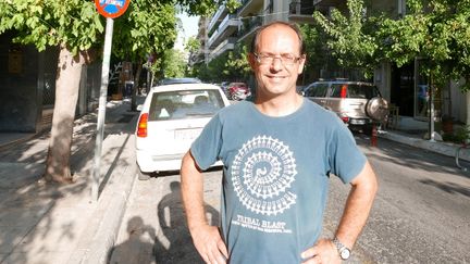 &nbsp; (Jean-Marc Auzépy dans les rues d'Athènes © Emmanuel Langlois / Radio France)