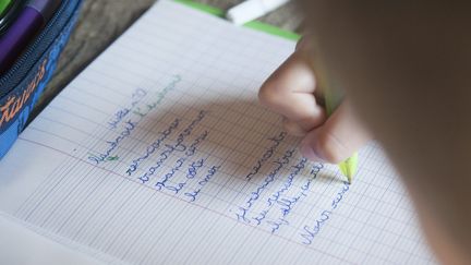 Les devoirs d'orthographe à l'école, le 28 mai 2017 (illustration). (MAXPPP)