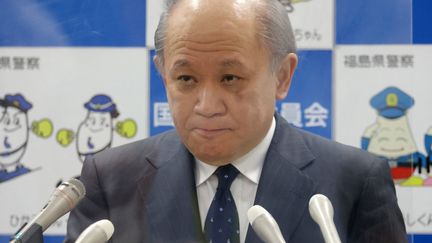 Le chef de la police nationale japonaise,&nbsp;Itaru Nakamura, le 25 août 2022, à Tokyo. (HIROTO SEKIGUCHI / YOMIURI / AFP)