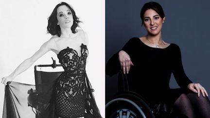 Sandrine Ciron (à gauche) et Nadjet Meskine, les deux Françaises qui vont participer au concours Miss Wheelchair World 2017. (DR)