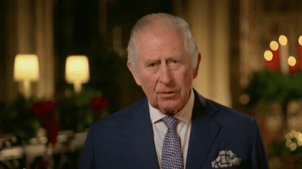 Royaume-Uni : Charles III adresse son premier message de Noël aux Britanniques (Capture France 2)