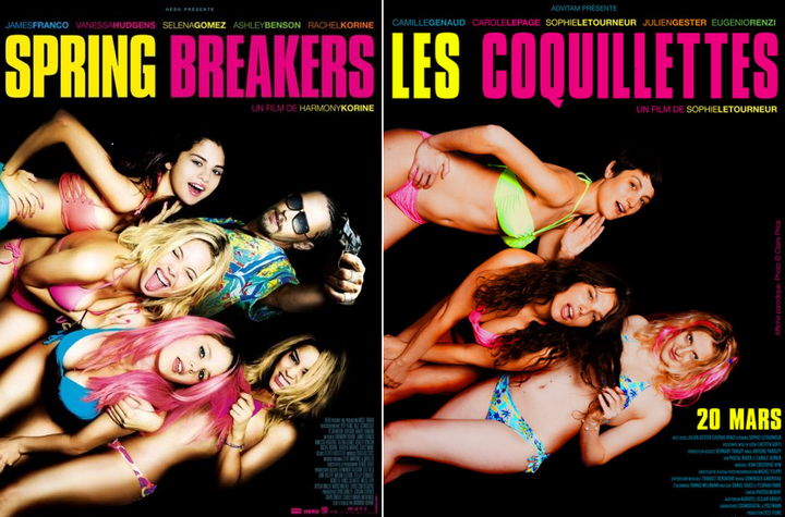 Copié-collé : les trois "Coquillettes" en mode "Spring Breakers" !
 (DR)