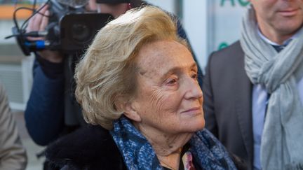 Bernadette Chirac lors de l'opération Pièces jaunes, à Saint-Denis (Seine-Saint-Denis), le 6 janvier 2016. (CHRISTOPHE BONNET / CITIZENSIDE.COM / AFP)