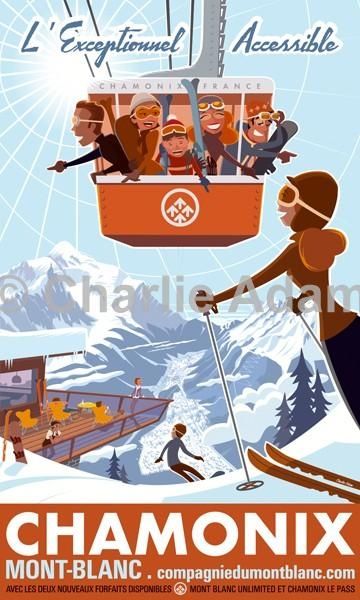 Affiche sur Chamonix
 (Charlie Adam)