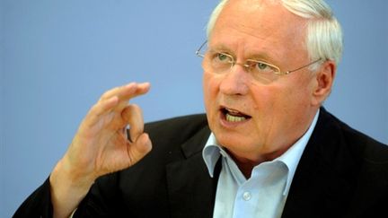 L'ex-leader social-démocrate Oskar Lafontaine, leader de Die Linke (AFP PHOTO DDP / BERTHOLD STADLER)