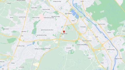 La rixe a eu lieu à Fleury-Mérogis (Essonne) : un jeune de 17 ans est décédé. (CAPTURE D'ECRAN GOOGLE MAPS)