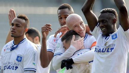 Sébastien Puygrenier buteur auxerrois (JEREMIE FULLERINGER / MAXPPP)