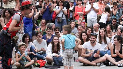  La Compagnie Mr Banana Show à Chalon le 20 juillet 2016
 ( JEAN-CLAUDE TARDIVON/SIPA)