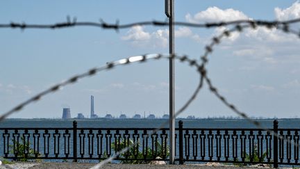 Une vue du site nucléaire de Zaporijia (Ukraine), le 20 juillet 2022. (DMYTRO SMOLYENKO / NURPHOTO / AFP)