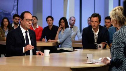 &nbsp; (François Hollande était invité dimanche midi de l'émission "Le supplément" sur Canal+ © Maxppp)