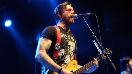 &nbsp; (Jesse Hugues, le chanteur du groupe Eagles of Death Metal © MaxPPP)