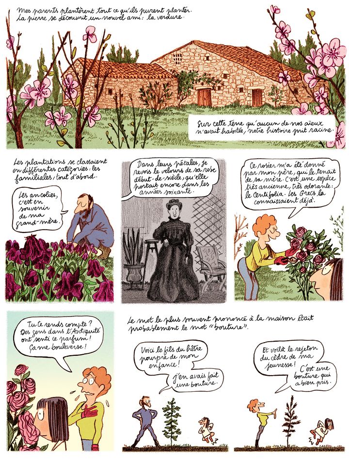 Planche de l'album "Les grands espaces" (Catherine Meurisse / Dargaud 2018)