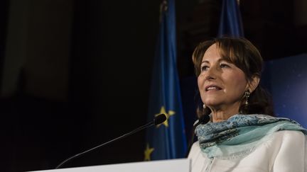 Ségolène Royal adresse ses vœux pour la nouvelle année à Paris, le 17 janvier 2017. (SAMUEL BOIVIN / CITIZENSIDE / AFP)