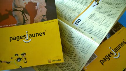 La version papier des Pages jaunes disparaîtra en 2020, un an après ses aînées, les Pages blanches. (MYCHELE DANIAU / AFP)