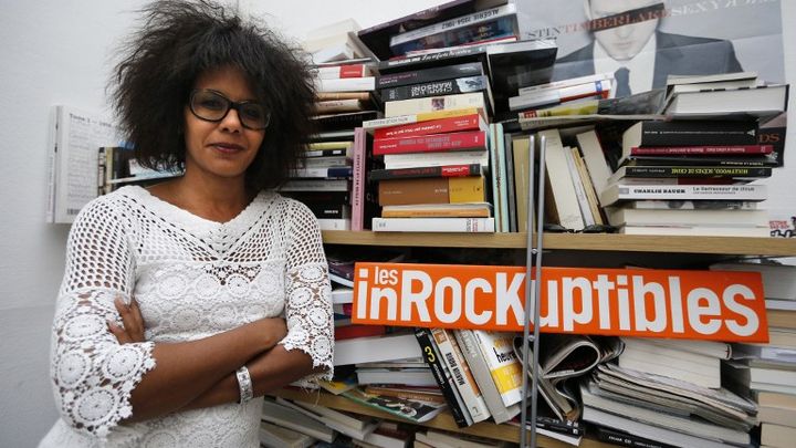 Le 16 juillet 2012, Audrey Pulvar &agrave; la r&eacute;daction des Inrockuptibles. (FRANCOIS GUILLOT / AFP)