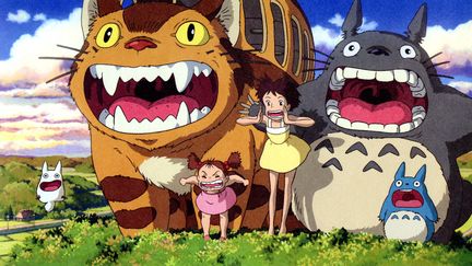 Une image du film d'Hayao Miyazaki "Mon Voisin Totoro" sorti en 1988. (STUDIO GHIBLI / PHOTO 12 / AFP)