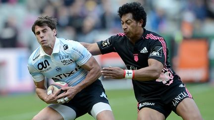 Imhoff (Racing ) face à Fainifo (Stade Français) (FRANCK FIFE / AFP)