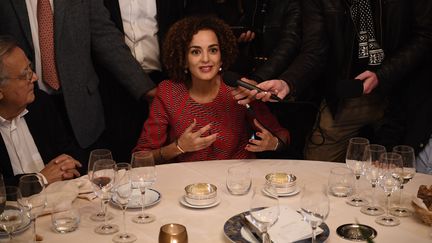 Leïla Slimani, lauréate du prix Goncourt, le 3 novembre 2016 (MARTIN BUREAU / AFP)