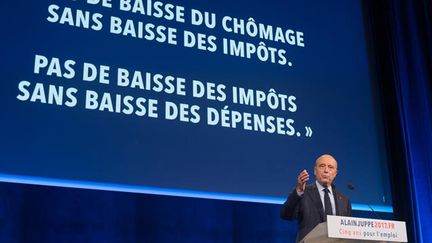 &nbsp; (Alain Juppé a présenté son programme dans une salle du Palais des Congrès de Paris © WITT/SIPA)