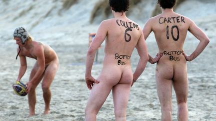 Un tournoi de "naked ruggby" à Dunedin (Nouvelle-Zélande), en 2008. (BRENDON O'HAGAN / AFP)