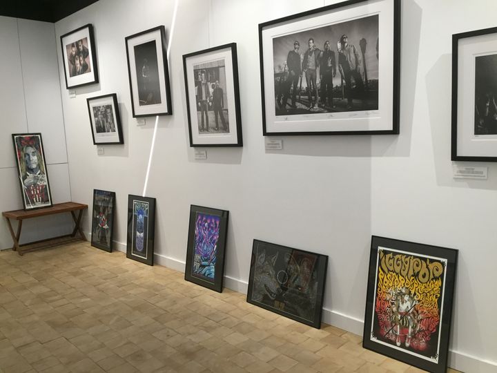 A l'intérieur de l'expositiion sur Iggy Pop à la French Paper Gallery.
 (Laure Narlian / Culturebox)