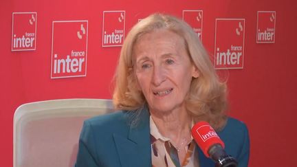 La ministre de l'Éducation nationale Nicole Belloubet, le 13 février 2024 sur France Inter. (FRANCE INTER / RADIO FRANCE)