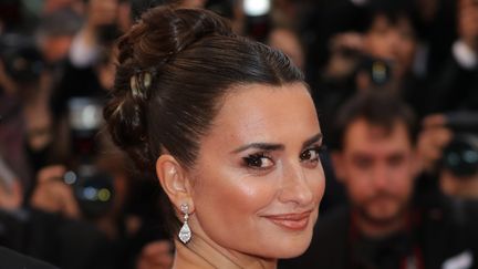 L'actrice espagnole&nbsp;Penélope Cruz participe à la montée des marches. Elle interprète&nbsp;Jacinta dans le nouveau film de Pedro Almodovar Douleur et Gloire. (VALERY HACHE / AFP)