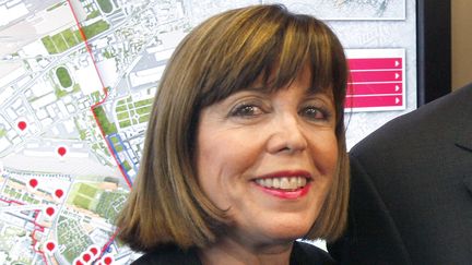 Jo&euml;lle Ceccaldi-Raynaud, maire UMP de Puteaux (Hauts-de-Seine), &agrave; La D&eacute;fense, le 4 d&eacute;cembre 2009. (PATRICK KOVARIK / AFP)