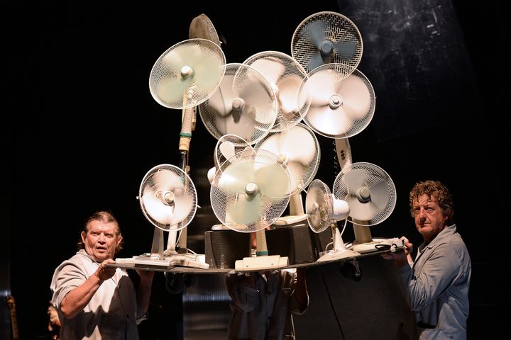 Frédéric Kunze et Pierre Meunier dans "Forbidden di sporgersi"
 (BORIS HORVAT / AFP)