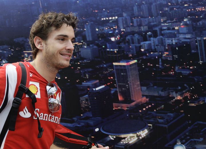 Jules Bianchi, pilote d'essai chez Ferrari, lors du Grand Prix de Singapour, le 24 septembre 2011. (TIM CHONG / REUTERS)