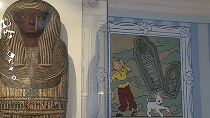 Tintin et les momies dans "Le secret des Pharaons" au Musée en Herbe à Paris
 (France 3 / Culturebox)