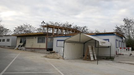 La mosquée de Lagny-sur-Marne, fermée par les autorités dans le cadre de l'état d'urgence, le 2&nbsp;décembre 2015. (THOMAS SAMSON / AFP)