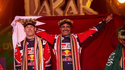 Nasser Al-Attiyah a décroché une quatrième victoire sur le Dakar, vendredi. (FLORENT GOODEN / DPPI)