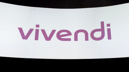 Le logo du groupe de médias Vivendi. (ERIC PIERMONT / AFP)