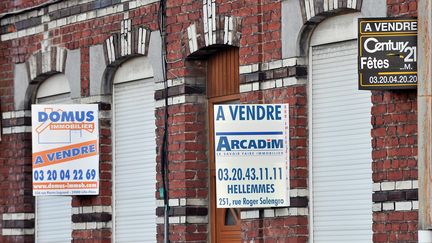 Bien immobiliers en en vente &agrave; Lille, le 29 janvier 2009. (PHILIPPE HUGUEN / AFP)