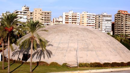 Le dôme dessiné par Oscar Niemeyer à Tripoli, au Liban (3 octobre 2018)
 (Anwar Amro / AFP)