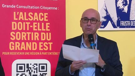 L’Alsace doit-elle reprendre son indépendance et sortir de la région Grand Est ? Les résultats de la consultation citoyenne lancée il y a plusieurs semaines sont connus, lundi 21 février. Cela n’a aucune valeur juridique mais il y a eu tout de même 142 200 votants qui ont massivement voté pour que l’Alsace redevienne une région à part entière.&nbsp;&nbsp; (FRANCE 2)