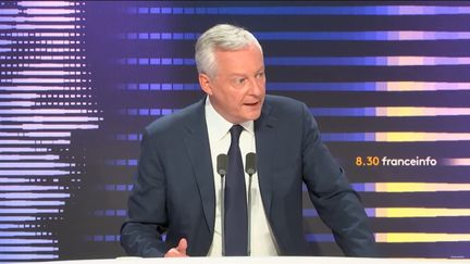 Bruno Le Maire, ministre de l'Economie et des Finances, invité du "8h30 franceinfo", jeudi 7 septembre 2023 (FRANCEINFO/RADIOFRANCE)