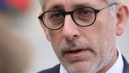 Frédéric Valletoux quitte le palais de l'Elysée, à Paris, le 18 septembre 2018. (LUDOVIC MARIN / AFP)