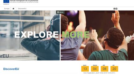Capture d'écran du portail européen de la jeunesse. (EUROPA.EU)